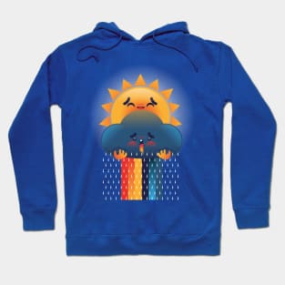 Rainbowwww¡¡¡ sun plus clouds equals rainbow. Hoodie